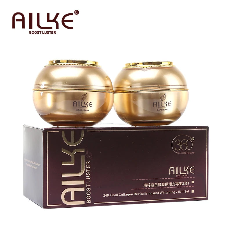 AILKE cosmetics facial skin care sets moisturizing whitening sleeping women beauty wrinkle cream face products female Wholesale