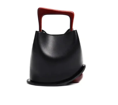 Elite Cowhide Leather Women's Commuter Bucket Bag