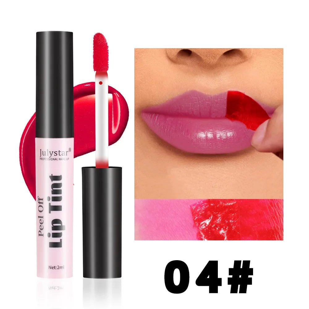 6 Colors Peel Off Liquid Lipstick Waterproof Longlasting LipGloss Mask Moisturizer Tear Pull Lip Lint Cosmetic Makeup Maquillage