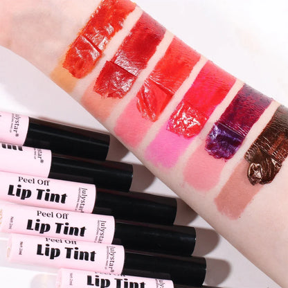 6 Colors Peel Off Liquid Lipstick Waterproof Longlasting LipGloss Mask Moisturizer Tear Pull Lip Lint Cosmetic Makeup Maquillage