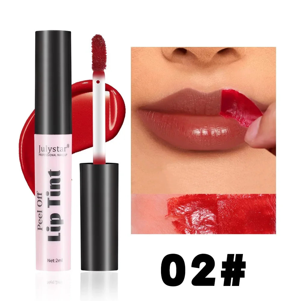 6 Colors Peel Off Liquid Lipstick Waterproof Longlasting LipGloss Mask Moisturizer Tear Pull Lip Lint Cosmetic Makeup Maquillage