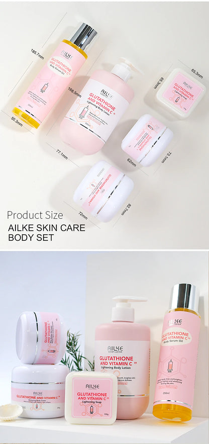 AILKE Vitamin C Cream, Hydration & Brightening Lotion, Improve Dull Skin, Clean Skin, Glowing Beauty Face & Body Care