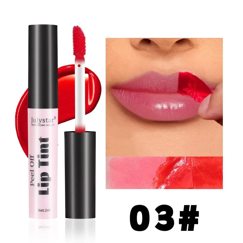 6 Colors Peel Off Liquid Lipstick Waterproof Longlasting LipGloss Mask Moisturizer Tear Pull Lip Lint Cosmetic Makeup Maquillage