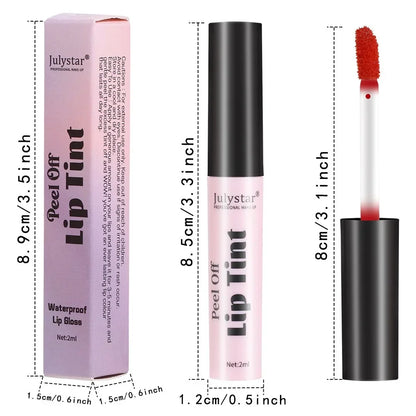 6 Colors Peel Off Liquid Lipstick Waterproof Longlasting LipGloss Mask Moisturizer Tear Pull Lip Lint Cosmetic Makeup Maquillage