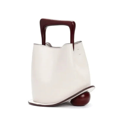 Elite Cowhide Leather Women's Commuter Bucket Bag