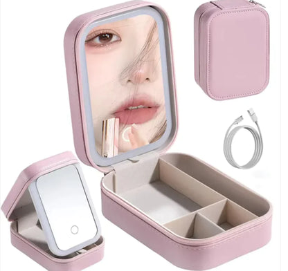 LED Makeup Bag With Mirror